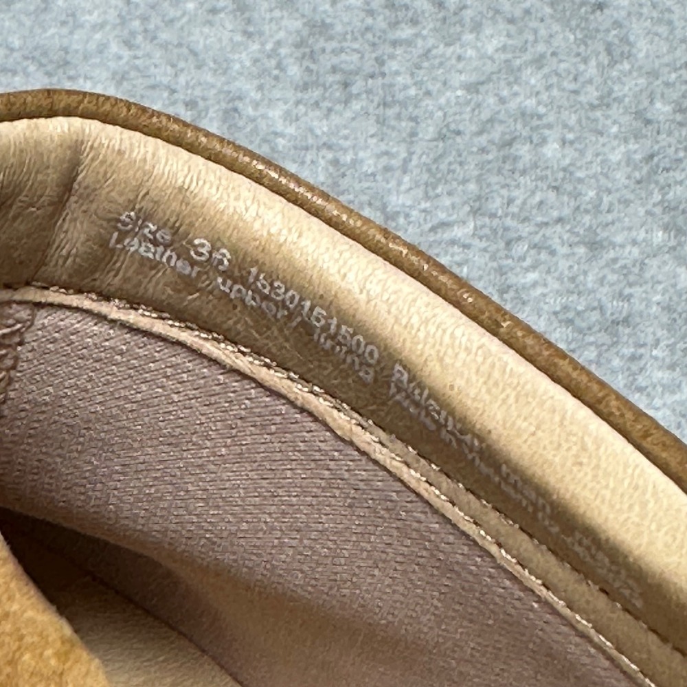 Dansko Sammy Nubuck Leather Womens 36/US 5.5 Tan Brown Studded Block Heels - Picture 8 of 8
